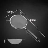 Stainless Steel Food Strainer Colander Easy to Clean Rust-Proof Fine Mesh Strainer 12 14 16 20 22cm Small Food Sifters