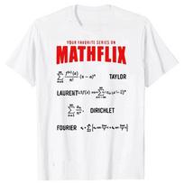 Novelty Mathflix Favorite Math Calculus Series Formulas ONeck T Shirts Graphic Streetwear Oversized Short Sleeve Tshirt Women S