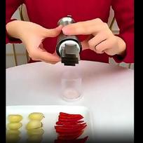 Manual Pressed Garlic Chopper 304 Stainless Steel Garlic Puree Tool Food Vegetable Garlic Onion Dicer Mincer Household Gadget CN