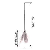 1pc Halloween Witch Broom Plastic Witch Broom Costume Accessory Hanging Flying Prop Halloween Party Cosplay Costume Supplies pilka spalva