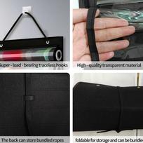Card Game Mat Holder 8-Mat Holder For Card Game Playing Space-Saving Wall Mount Container With Hook Game Mat Tube Storage Bag CN