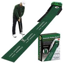 Golf Putting Practice Device Golf Training Equipment Anti-Slip Indoor Outdoor Putting Mat Velvet Blanket Set Trainer Gift