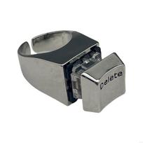 Creative Delete Keyboard Keycap Rings Delete Anything Opening Adjustable Square Reduction and Anxiety Reduction Ring