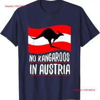 No Kangaroos In Austria T Shirt  vintage Washed Top For Everyday Wear Stylish Comfortable Breathable graphic streetwear Soft S įvairiaspalvis