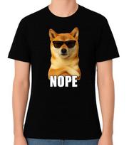 Stubborn Shiba Inu Dog Nope Unisex T-Shirt S įvairiaspalvis