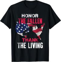 Honor the Fallen Veteran Themed Military Support Gift Unisex T-Shirt S įvairiaspalvis