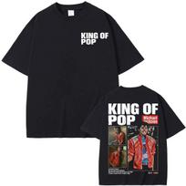 Michael Jackson Beat It King of Pop Fan Gift T-shirts Men's Clothing Harajuku Streetwear Y2K T-shirt Summer Cotton Tops Unisex S įvairiaspalvis