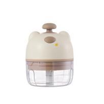 Electric Garlic Chopper with Stainless Steel Blades Mini Food Processor for Mincing Purees Portable Kitchen Gadget for Home Camping Travel C