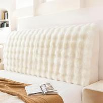 Luxurious Thickened Rabbit Plush Headboard Cover - Super Soft & Universal Fit 120cm Length