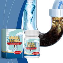 Bubble Bombs Pipe Unblocking Cleaning Powder Effective Drain Cleaner for Kitchen Bathroom Pipes Removes Blockages and Residue Fast Acting Formula One Size balta