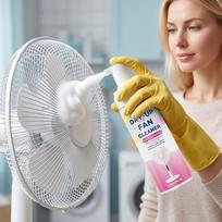 Dry Up Fan Cleaner Foam Cleaner for Most Fan Types Mild Neutral Formula for Surface Grime Removal Easy All in One Use 120ml One Size rožinė