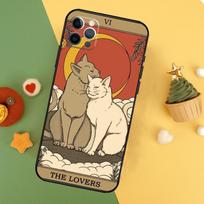 Cats Tarot Witchcraft Phone Case For iPhone 14 16 15 12 11 13 Pro Max X XR XS Max 7 8 Plus 12 13 Mini Cover Coque For iPhone 15 Pro