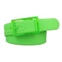 Metal-free Silicone Pin Buckle Belt Colorfulful Candy Color Waistband  Waist Accessories žalia