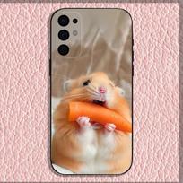 Cute Mouse Rat Hamster Phone Case For Samsung S25,S24,S21,S22,S23,S30,Ultra,S20,Plus,Fe,Lite,Note,10,9,5G Black Cover Samsung S105G