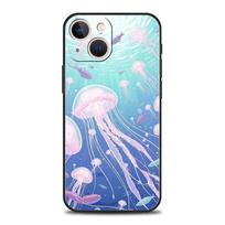 Phone Case For iPhone 17 16e 15 14 13 12 11 Pro Max SE 7 8 Plus Shell iPhone 16 Soft TPU Cover Pink Jellyfish Oceanic For iPhone 7 8 SE