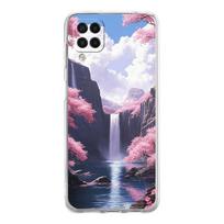 Soft TPU Cover for Samsung Galaxy A25 A23 A22 A52S A31 A72 A73 A17 A07 A13 A11 5G Transparent Phone Case Pink Sunset Mountain for Samsung A13 5G