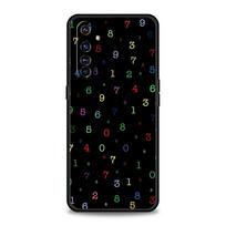 Number Pattern Soft TPU For Realme 13 12 11 10 9 Pro Plus GT3 GT2 C21 C25 C35 C53 C55 C67 Pro 5G Phone Case Cover Fundas Capas for realme c21