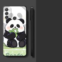 Phone Cover Case for Motorola Moto G53 G30 G52 G50 G22 Edge40 G51 G73 G32 Edge 20 Pro 30 Lite G71 G60s Cartoon Cute Panda Motorola Edge 30