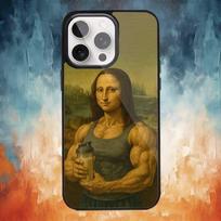 Aesthetic David Mona Lisa Phone Case For iPhone 17 16 15 14 13 12  Pro Max Plus for Magsafe Mirror Wireless Magnetic Cover iPhone11