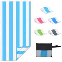Zusentee Microfiber Beach Towel, Beach Towel 180X90cm, Beach Towels for Adults Extra Large Quick Dry Sand Free Microfibre TowelS mėlyna