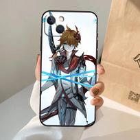 Genshin Impact Tartaglia Case Cover For iPhone 16 15 14 12 Pro Max 11 13 Pro Max X XR XS MAX Plus 12 Mini Coque For iPhone 15