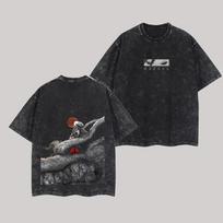 Ryomen Sukuna T Shirt Jujutsu Kaisen Men Vintage Acid Wash King of Curses Know Your Place Anime Graphic Streetwear Tee S