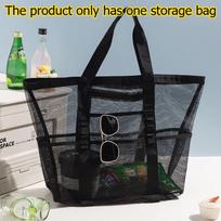 1pcs Mesh Beach Bag Large-Capacity Swimming Gym Tote Travel Handheld Storage Bag for Vacati Sports Organizer juoda