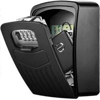 Secure Key Box, Superior Large Keys Box, Key Safe With 4 Digit Numeric Code, Wall Mounted Secure Key Box (black) WSLIHV