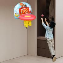 Inflatable Basketball Hoop Educational Toy Exercise Boys Girls Sports Games Wall Window Door Use
