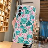 For Samsung Galaxy M14 M13 M54 M53 M34 M15 M35 M23 M33 M55 M22 F23 F15 F55 Note 10 Pro Lite Clear Flower Plant Phone Case Cover Samsung M14 5G