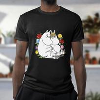 MOOMINS T-Shirt | Fairy Tale Hippo Tee | Swedish Finnish Children's Comic Top S įvairiaspalvis