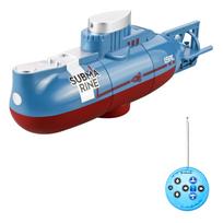 Mini RC povandeninio laivo nuotolinio valdymo valtis, vandeniui atsparus nardymo žaislas, dovana vaikams, berniukams ir mergaitėms, Naujiesiems metams mėlyna
