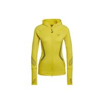 Adidas Stella McCartney Tpa Ls C.r. Dryžuotas Logotipas Užtrauktuku Užsegamas Džemperis Moterims Viršutiniai Drabužiai Geltonas HG6860 XS