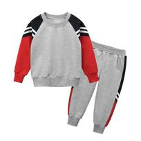 27Kids Vaikų 2024 m. Rudens dviejų dalių rinkinys Korėjietiško stiliaus: Kūdikio drabužiai su sportinėmis kelnėmis 130 cm black