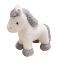 Ponis Pliušinis Žaislas Žavingas Kumeliukas Pliušinis Gyvūnas Lėlė Minkštas Realistiškas Arklys Pliušinis Žaislas Kalėdinės Gimtadienio Dovanos Vaikams Draugams Šeimai 23 cm balta