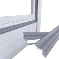 5/10/20M EPDM Casement Window Seal - 3-in-1 Wind/Sound/Dust Proof | Self-Adhesive 5M pilka spalva