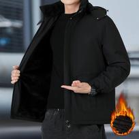 Vyriška Žieminė Vandeniui Atspari Šilta Parka Didelio Dydžio Sutirštintos Gobtuvu Striukės Laisvas Vėjo Neperpučiamas 8XL