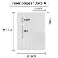 Ins Korea Kpop Star A5 Binder Album Pu Leather Photo Book Cute Photocard Holder Pure Color Scrapbooking Collection Bow Decor