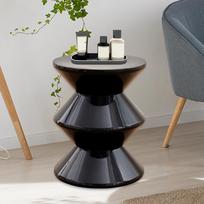 PP Hourglass Shape Stool As Bedside End Table, Space Efficient Entryway Bench juoda