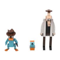 Gobricks MOC Finas ir Ferbas Plytų Modelis Platypus Perry Daktaras. Heinz Doofenshmirtz Statybiniai kubeliai Žaislai Dovanos