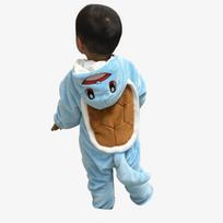 Mėlyni vėžliuko kombinezonai kūdikiui, mažiems vaikams, animacinis kūdikio kigurumi flanelinis anime pižama, Helovino Kalėdų Cosplay kostiumas, vakarėlio dovana 59