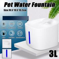 3L gyvūnėlių girdykla Automatinis katės vandens fontanėlis USB LED Itin tylus šuns girdykla Dozatorius Šėrykla 4PCS Water Fountain