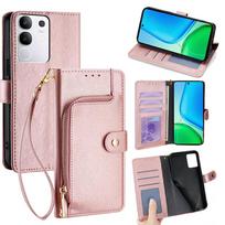 Leather Case For Xiaomi Poco X8 Pro 5G/Redmi Turbo 5 5G Stand Wallet Phone Cover with C