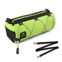 Oversized Water Resistant Handlebars Bag Cycling Shoulder Strap Frame Bag Bike Accessories Storage žalia