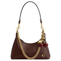 Coach Juliet 28 Nuimamas peties dirželis Odinė peties rankinė Didelė moteriška peties rankinė Ruda CDZ64-B4MPL Basic Set (Bag+Dust Bag) beige