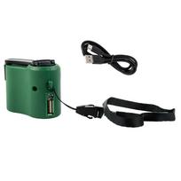 USB Powered Hand Crank Generator for Mobile Phones Travel Outdoor Use