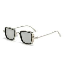 Gradient Retro Square Sunnies Lightweight Anti-UV Glasses  Outdoor Style 9