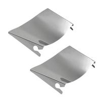 2Pcs Stainless Steel Pouring Shield for Stand Mixer 7-Inch Universal Pour Guard for Metal Bowls Rust-Resistant Dishwasher Safe Precise 2pcs