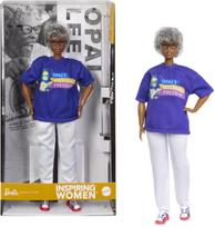 Barbie Inspiring Women Opal Lee Signature BLACK Doll House Pretend Play Barbie Doll Ages JJX60 - Dress-up 6+ violetinė