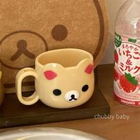 Rilakkuma Chubbybaby Cartoon Mouthwash Cup Cute Chubby Bear Plastic Toothbrush Cup Cute Kawaii For Kid Couples Bathroom Daily Washing